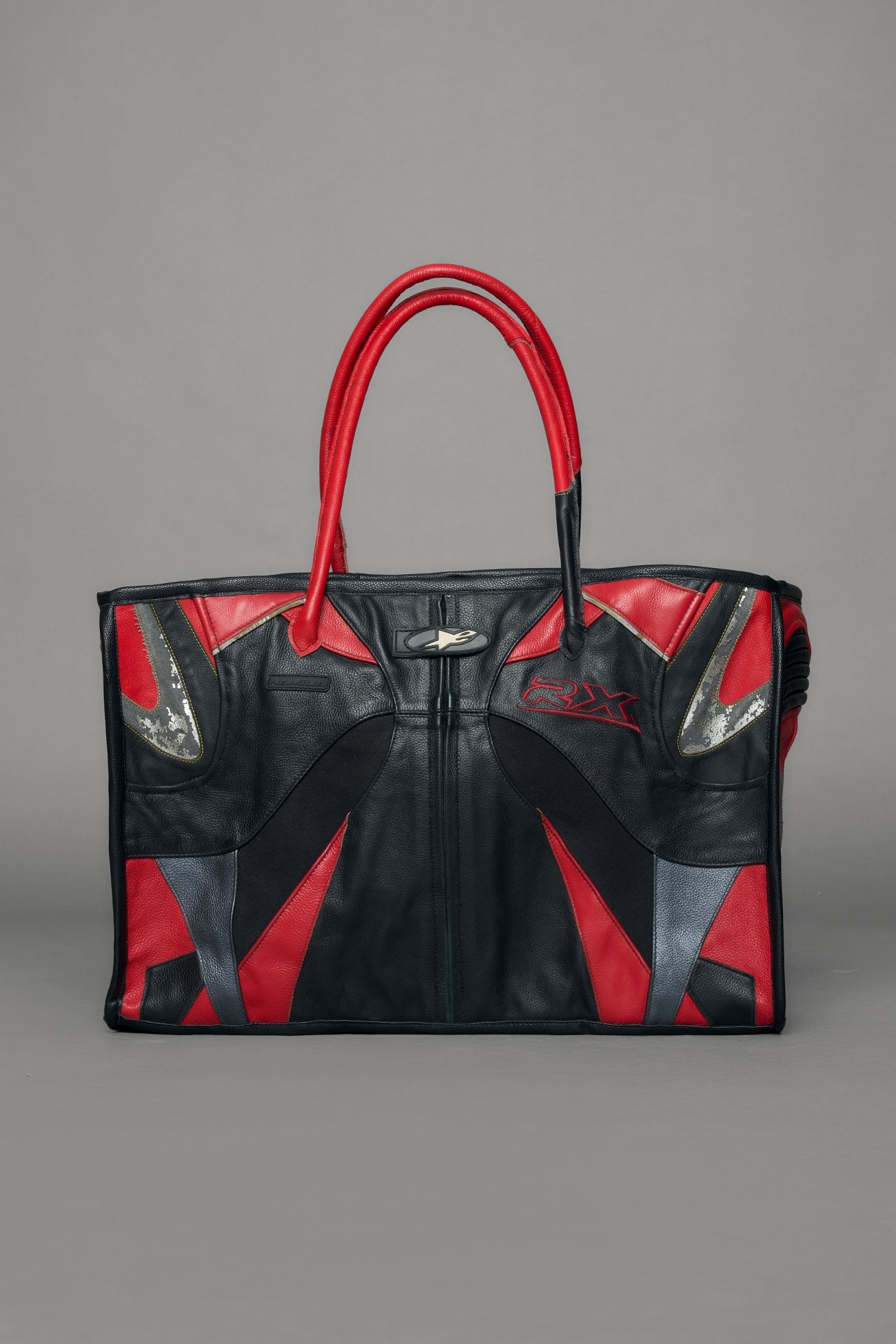 NAMILIA Atelier line - cyclone moto tote bag genuine leather - red, ONS