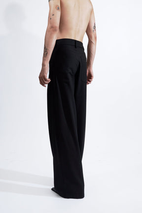 NAMILIA Baggy Suit Trousers - Black, xs