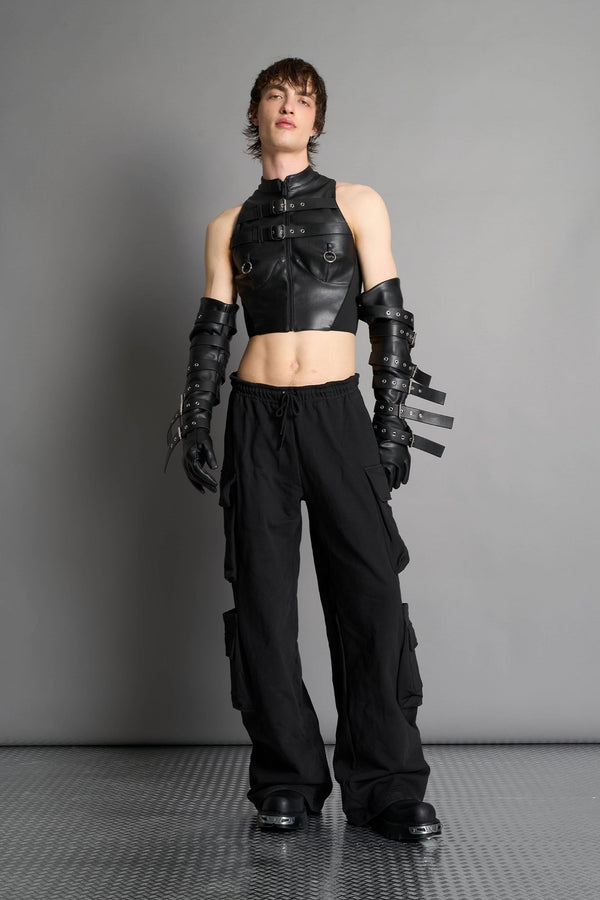 NAMILIA Belt Gloves - BLACK, s
