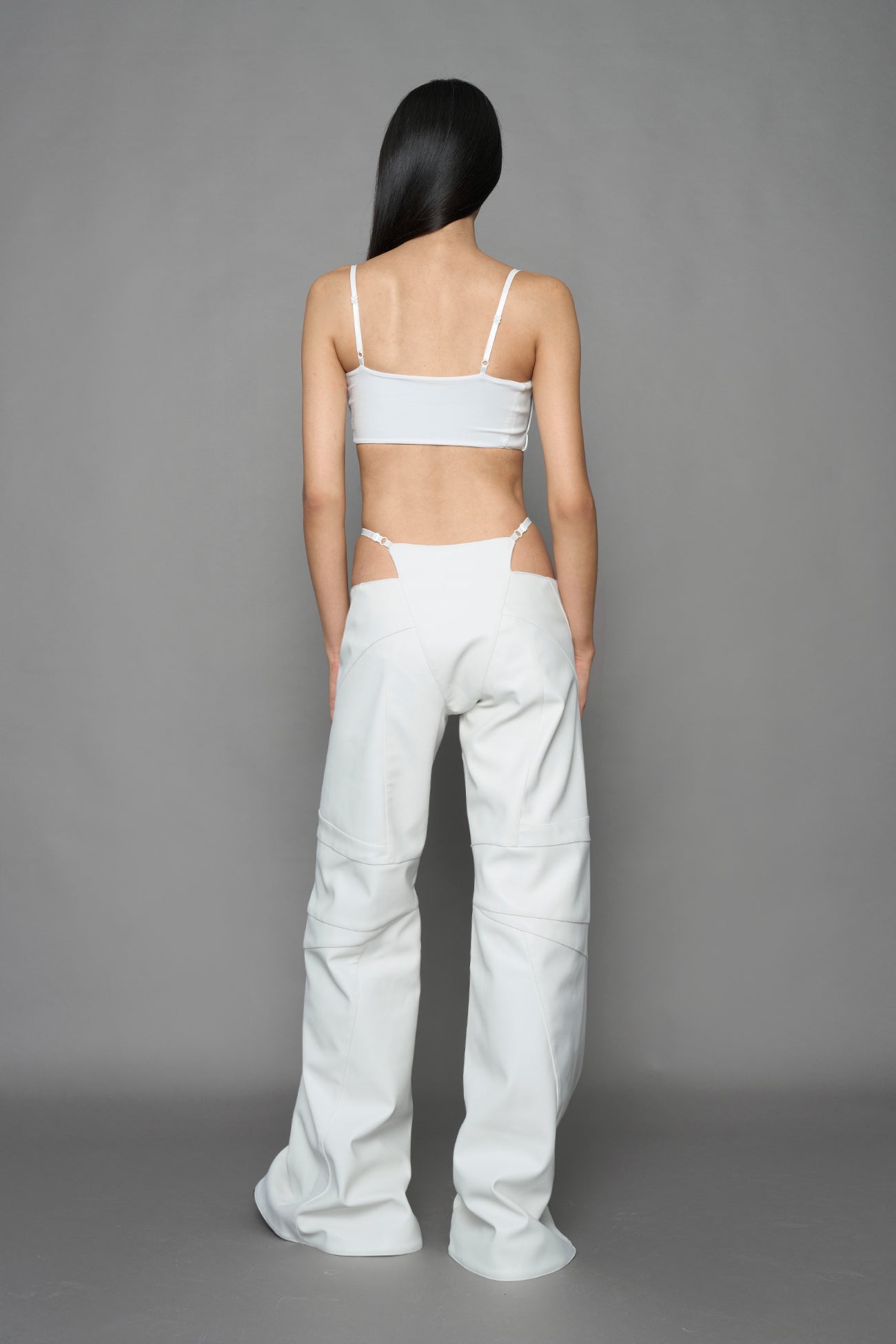 NAMILIA Belt Top - WHITE, xs