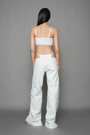NAMILIA Belt Top - WHITE, xs