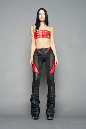 NAMILIA Belt Top - RED, xs