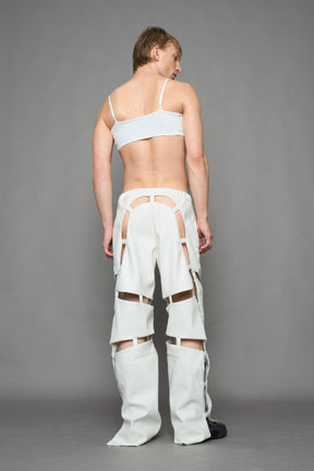 NAMILIA Belt Top - WHITE, xs