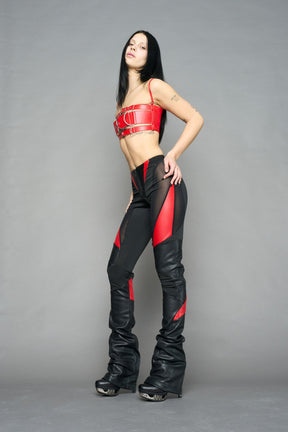 NAMILIA Belt Top - RED, xs