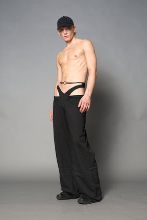 NAMILIA Beverly Hills G - String Sweatpants - BLACK, xs