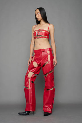NAMILIA Biker Floating Pants - RED, xs