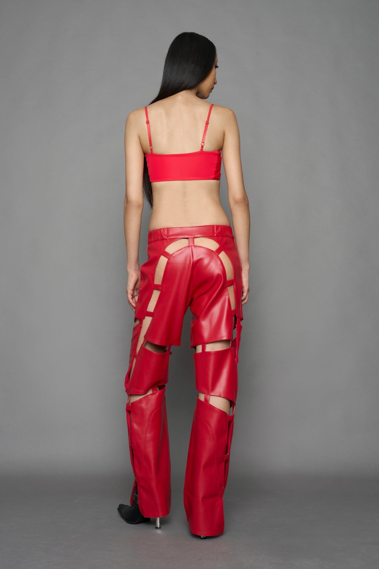 NAMILIA Biker Floating Pants - RED, xs