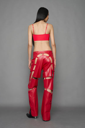 NAMILIA Biker Floating Pants - RED, xs