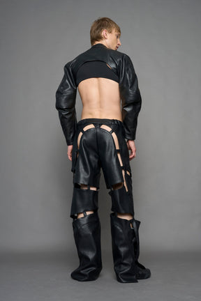 NAMILIA Biker Floating Pants - BLACK, xs