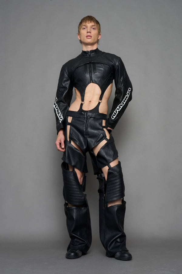 NAMILIA Biker Floating Pants - BLACK, xs - BLACK