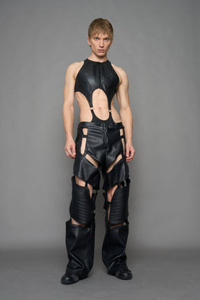 NAMILIA Biker Floating Pants - BLACK, xs