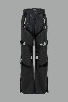 NAMILIA Biker Floating Pants - BLACK, xs