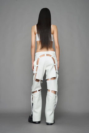 NAMILIA Biker Floating Pants - WHITE, xs
