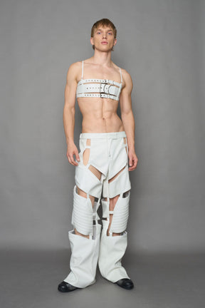 NAMILIA Biker Floating Pants - WHITE, xs