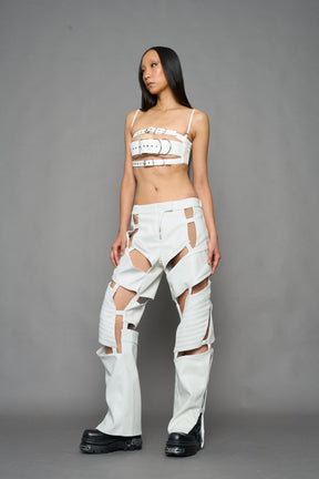 NAMILIA Biker Floating Pants - WHITE, xs