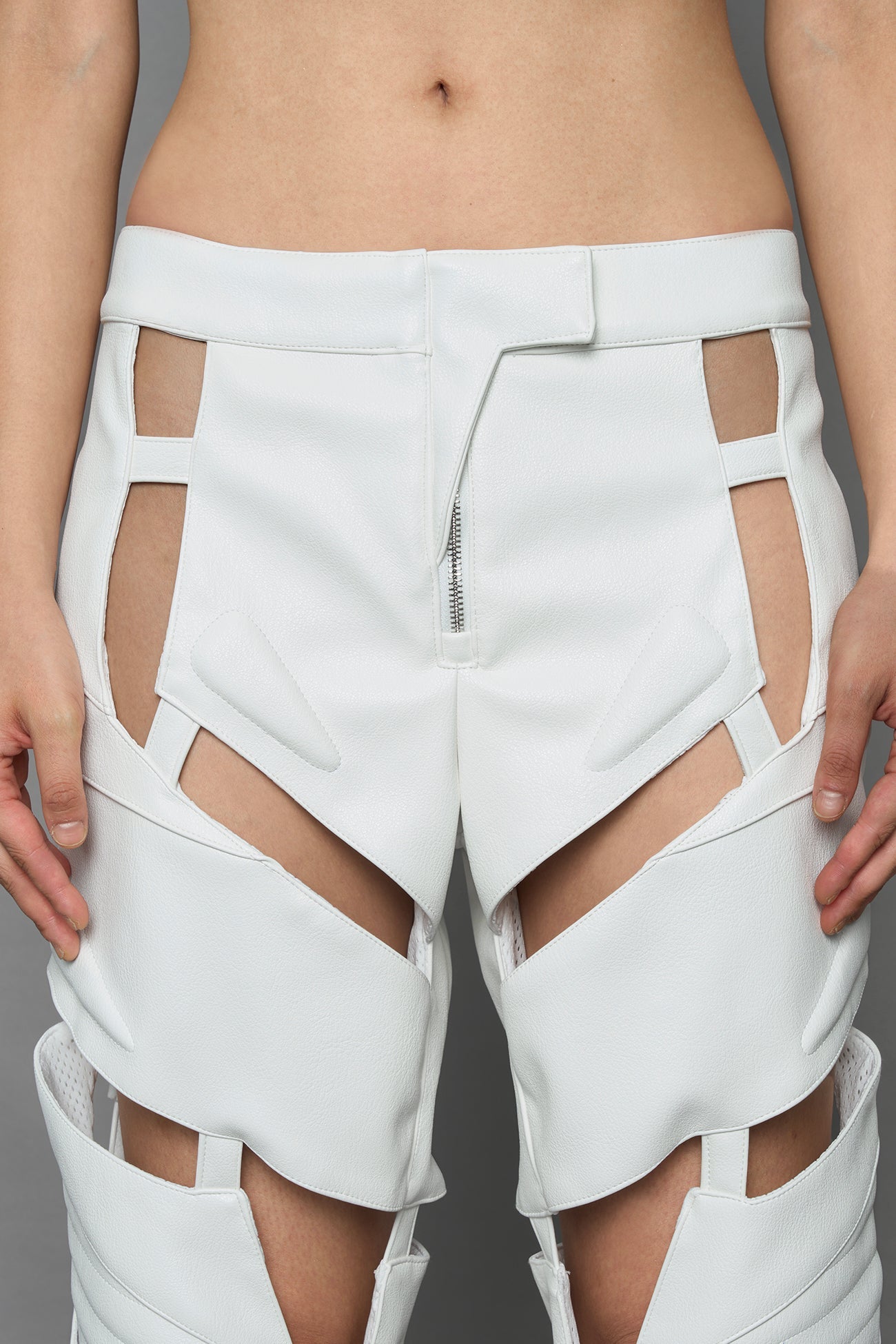 NAMILIA Biker Floating Pants - WHITE, xs