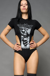NAMILIA Bloodbath Bodysuit - BLACK, xs