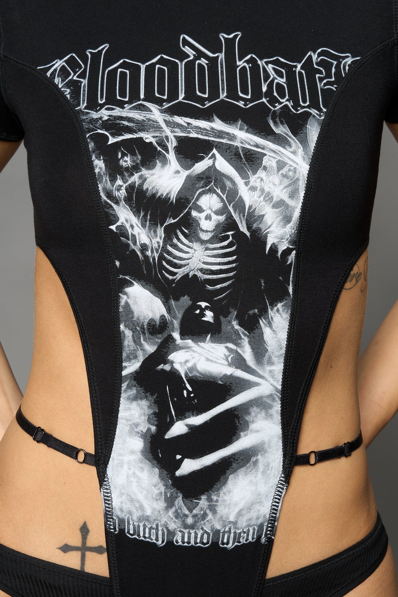 NAMILIA Bloodbath Bodysuit - BLACK, xs