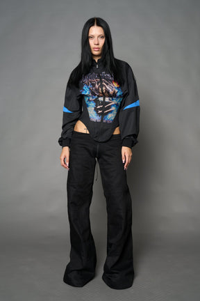 NAMILIA Bloodbath Corset Jacket - BLACK, xs