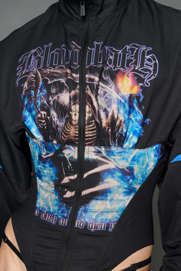 NAMILIA Bloodbath Corset Jacket - BLACK, xs