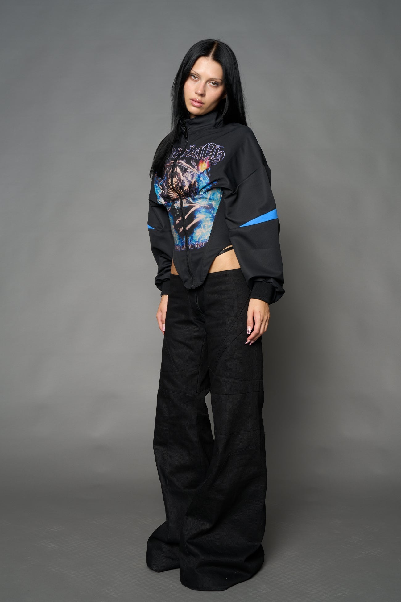 NAMILIA Bloodbath Corset Jacket - BLACK, xs