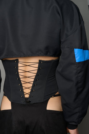 NAMILIA Bloodbath Corset Jacket - BLACK, xs