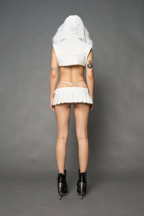 NAMILIA Born To Ride Puffer Vest Body - WHITE, xs