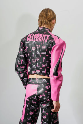 NAMILIA Celebrity Corset Jacket - Pink Monogram, xs