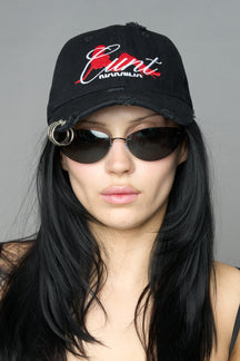 NAMILIA C*NT CAP - Black/red, onesize
