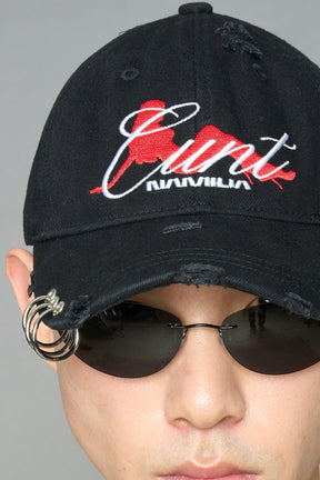 NAMILIA C*NT CAP - Black/red, onesize