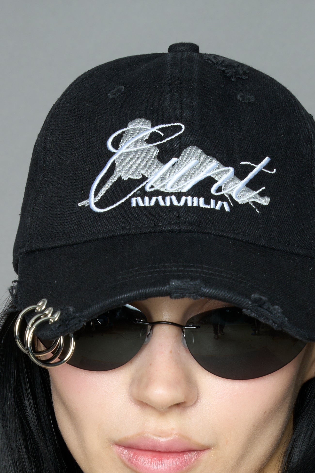 NAMILIA C*NT CAP - Black/Grey, onesize