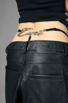 NAMILIA C*nt thong - flat panty - XS, Black