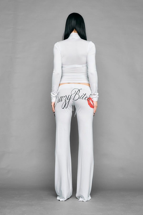 NAMILIA crazy b*tch pants - White, xs - White