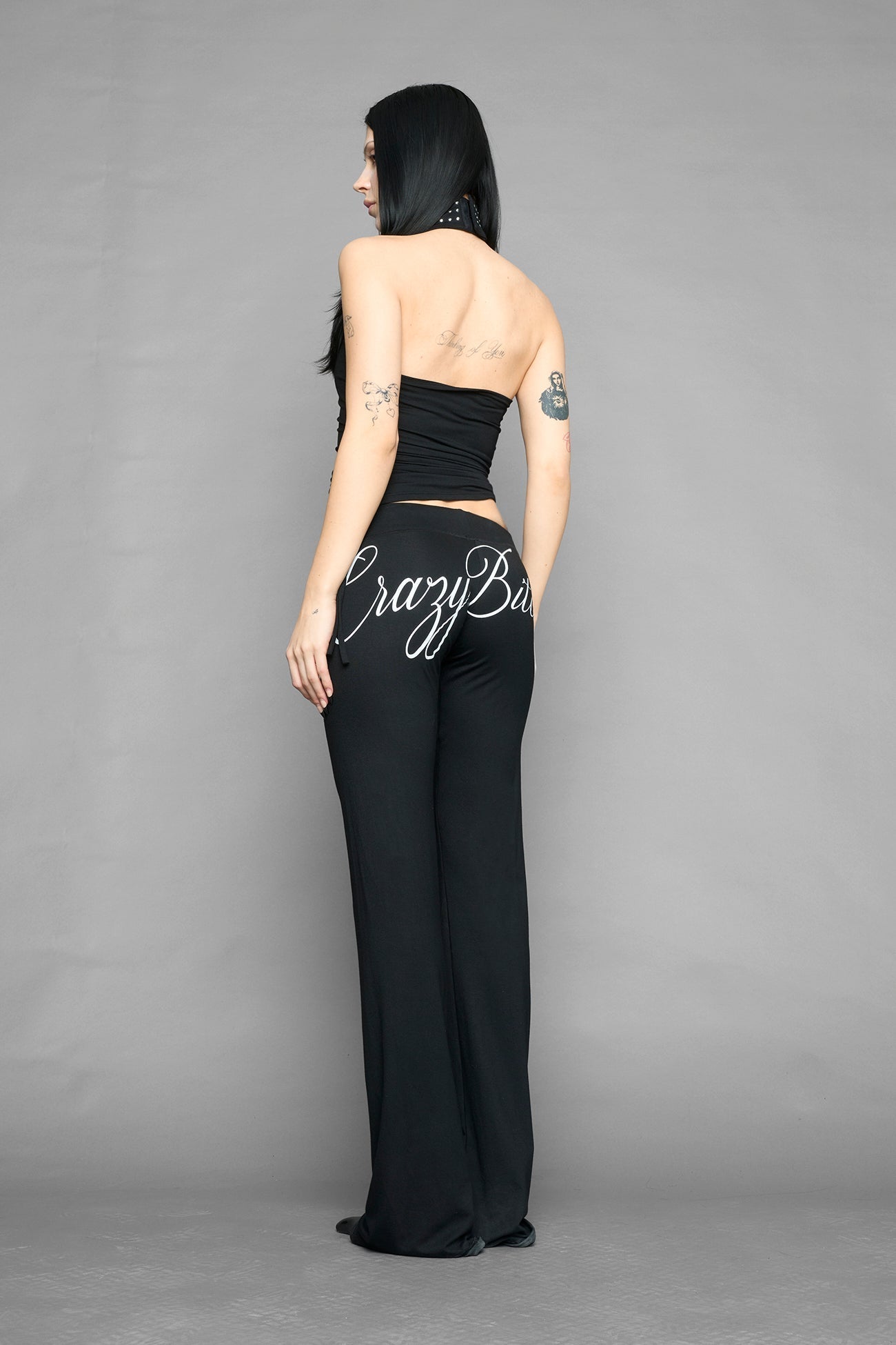 NAMILIA crazy b*tch top - BLACK, xs