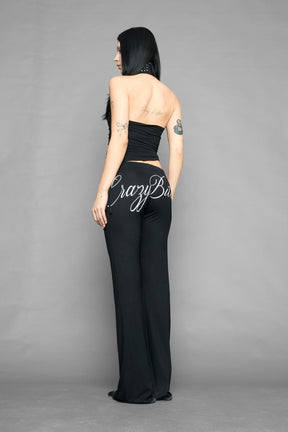 NAMILIA crazy b*tch top - BLACK, xs