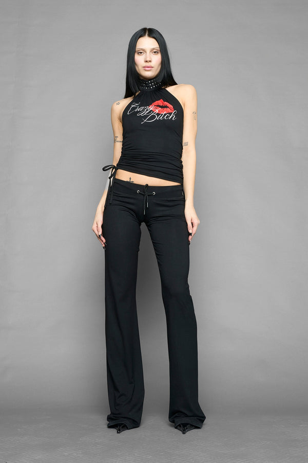 NAMILIA crazy b*tch top - BLACK, xs