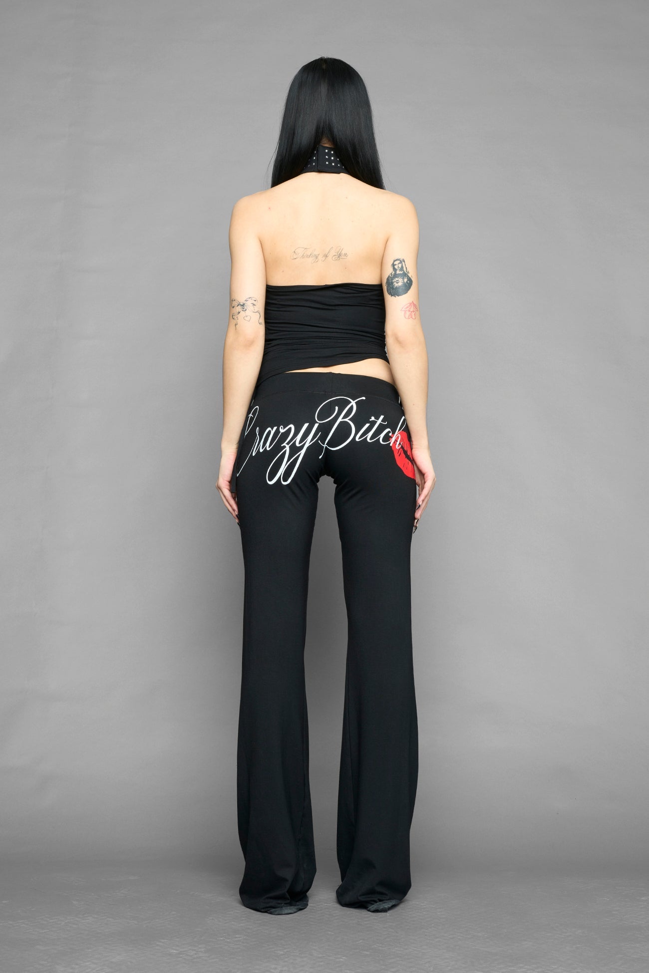 NAMILIA crazy b*tch top - BLACK, xs