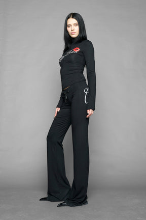 NAMILIA crazy b*tch zip up jacket - BLACK, xs