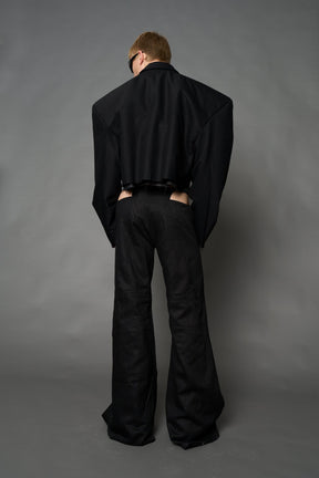NAMILIA Cropped Blazer - BLACK, s