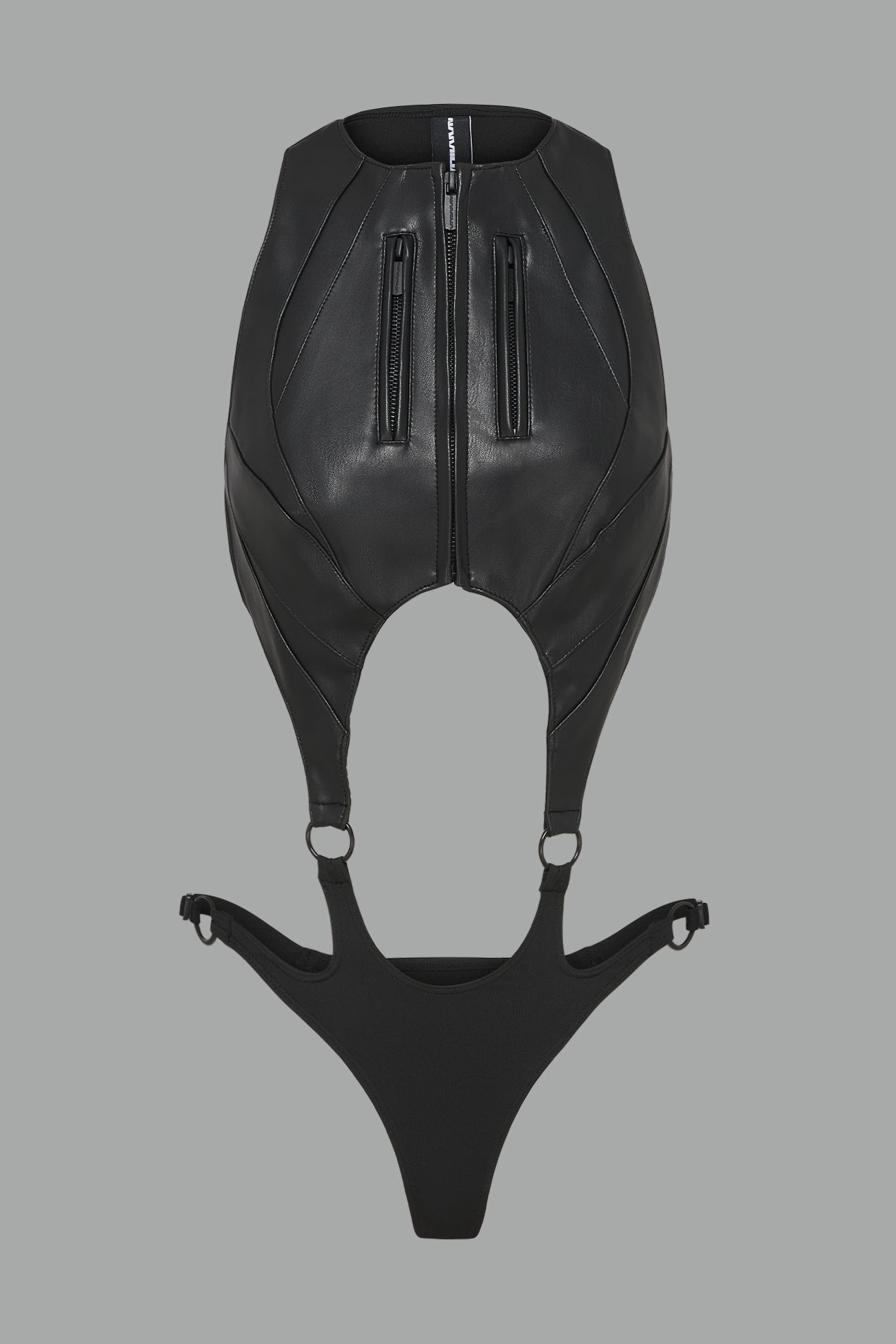 NAMILIA Cut Out Body - Flat Panty - BLACK, xs