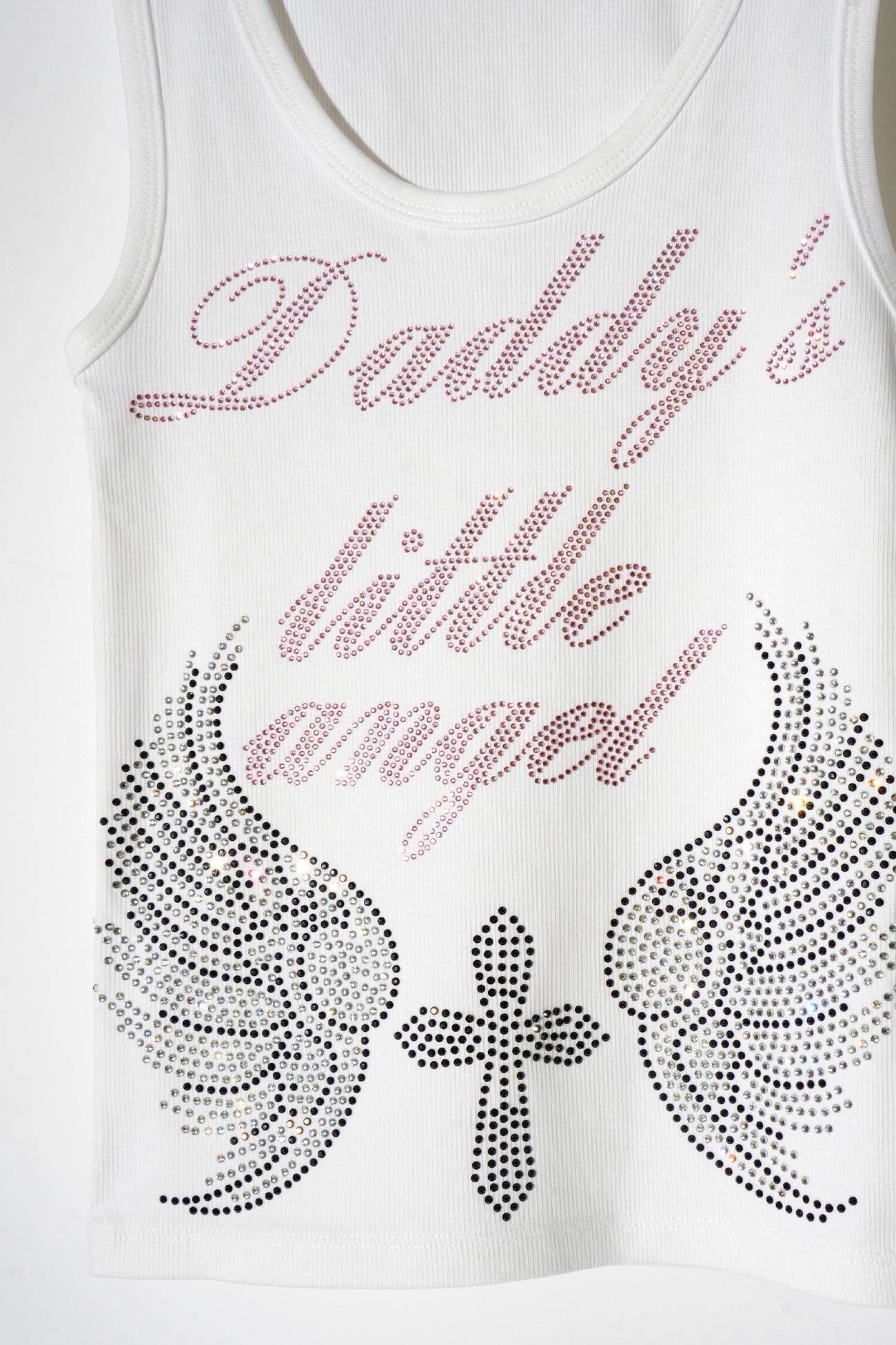 NAMILIA Daddys little angel tank top - White, xs