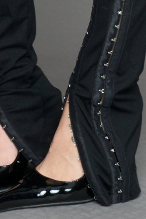 NAMILIA darling hook tape pants - BLACK, xs