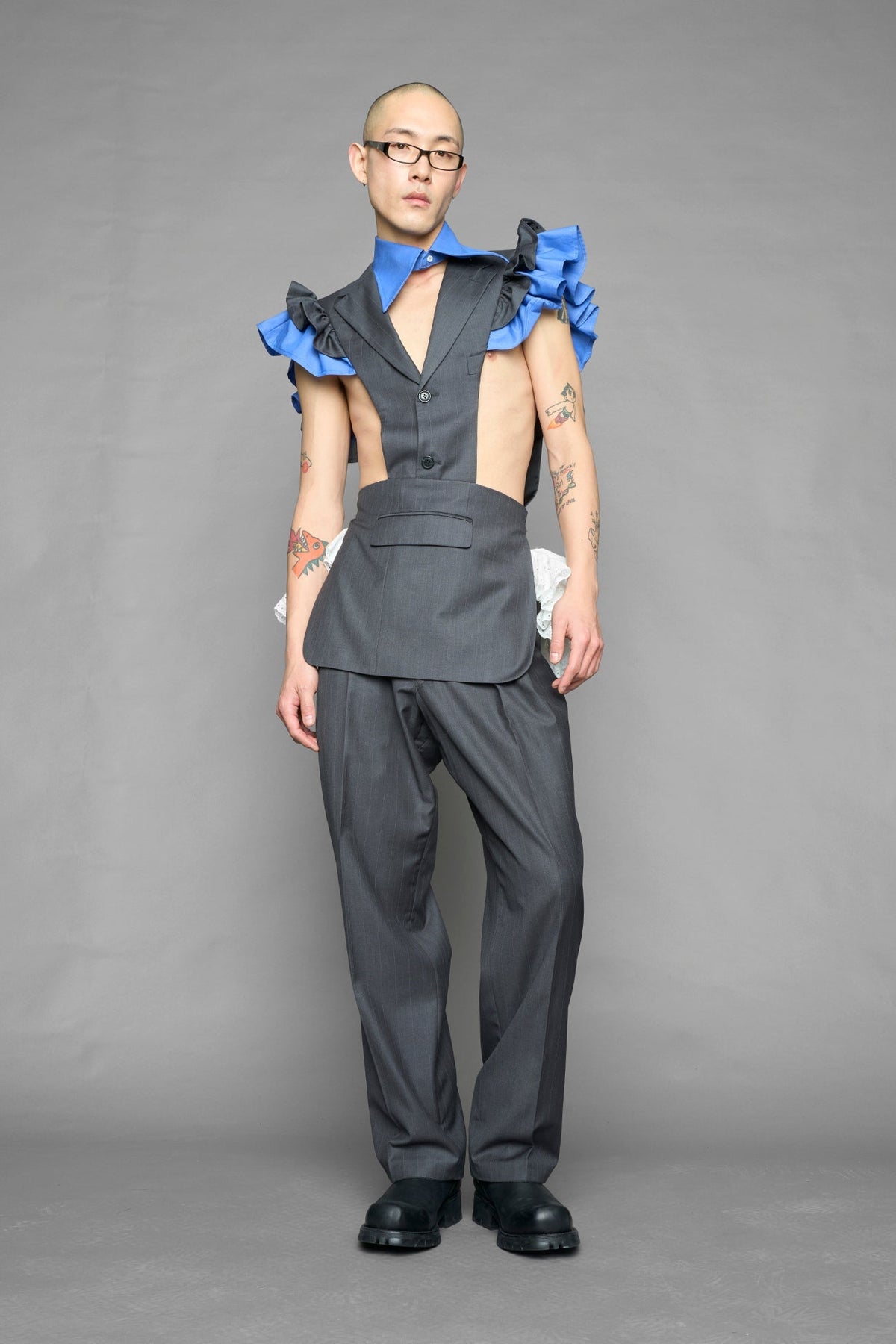 NAMILIA deconstructed maid blazer - GREY, s