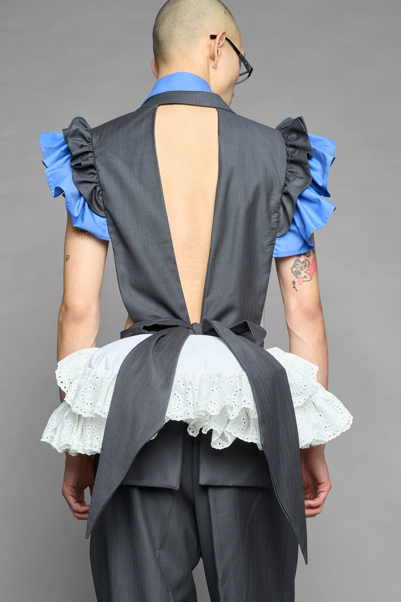 NAMILIA deconstructed maid blazer - GREY, s