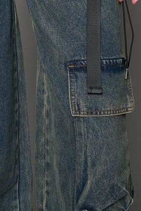 NAMILIA Denim Panty Trousers - BLUE / MUD, xs