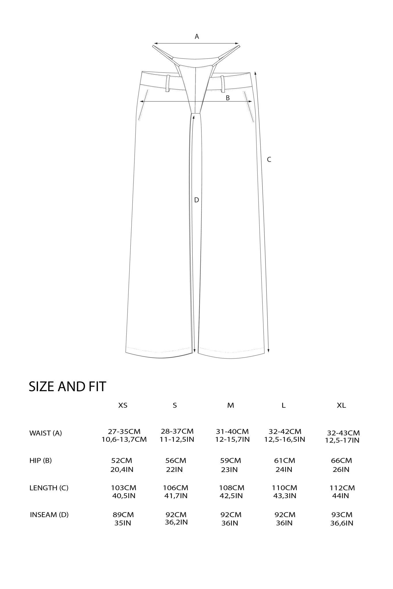 NAMILIA Denim Thong Pants - blue smoke, xs