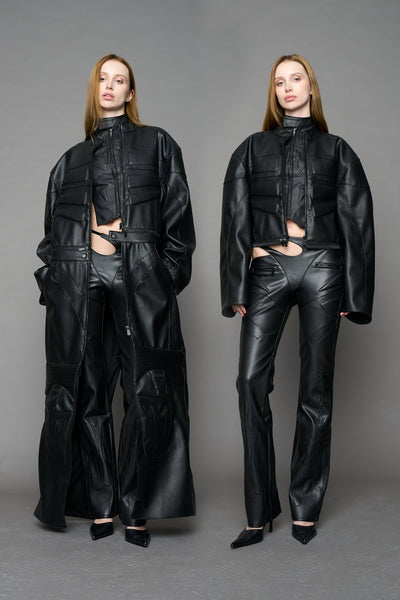 Detachable Motocross Long Coat