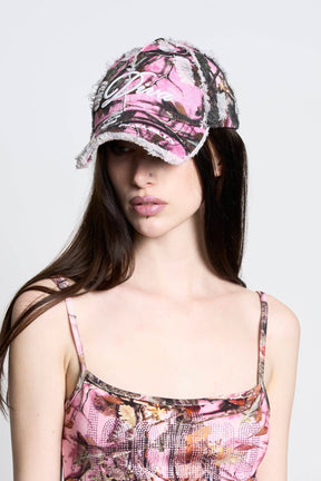 NAMILIA Diva Distressed Cap - Pink, onesize