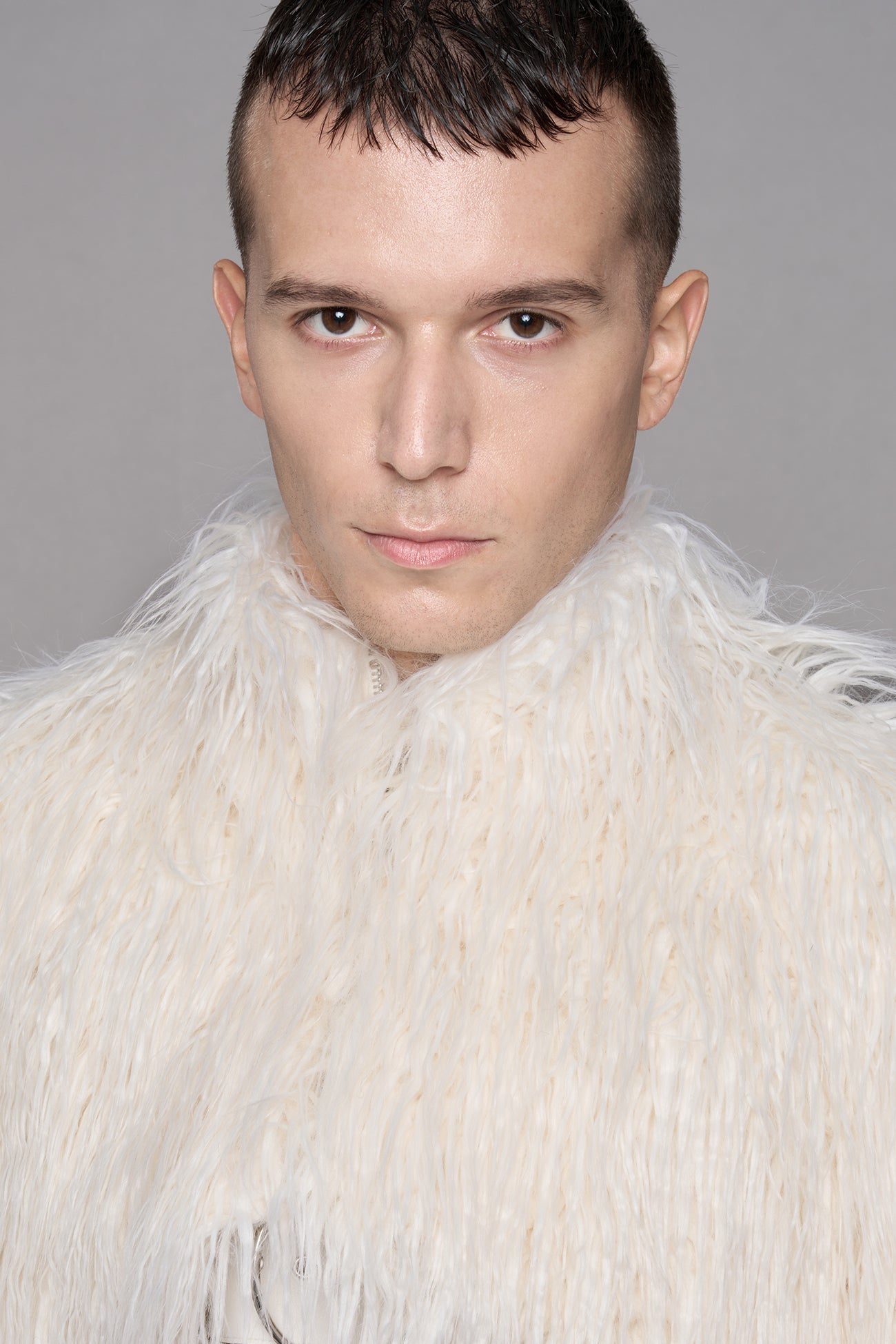 NAMILIA Diva Faux Fur Bolero - White, xs