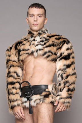 NAMILIA Diva Faux Fur Bolero - Tiger, xs